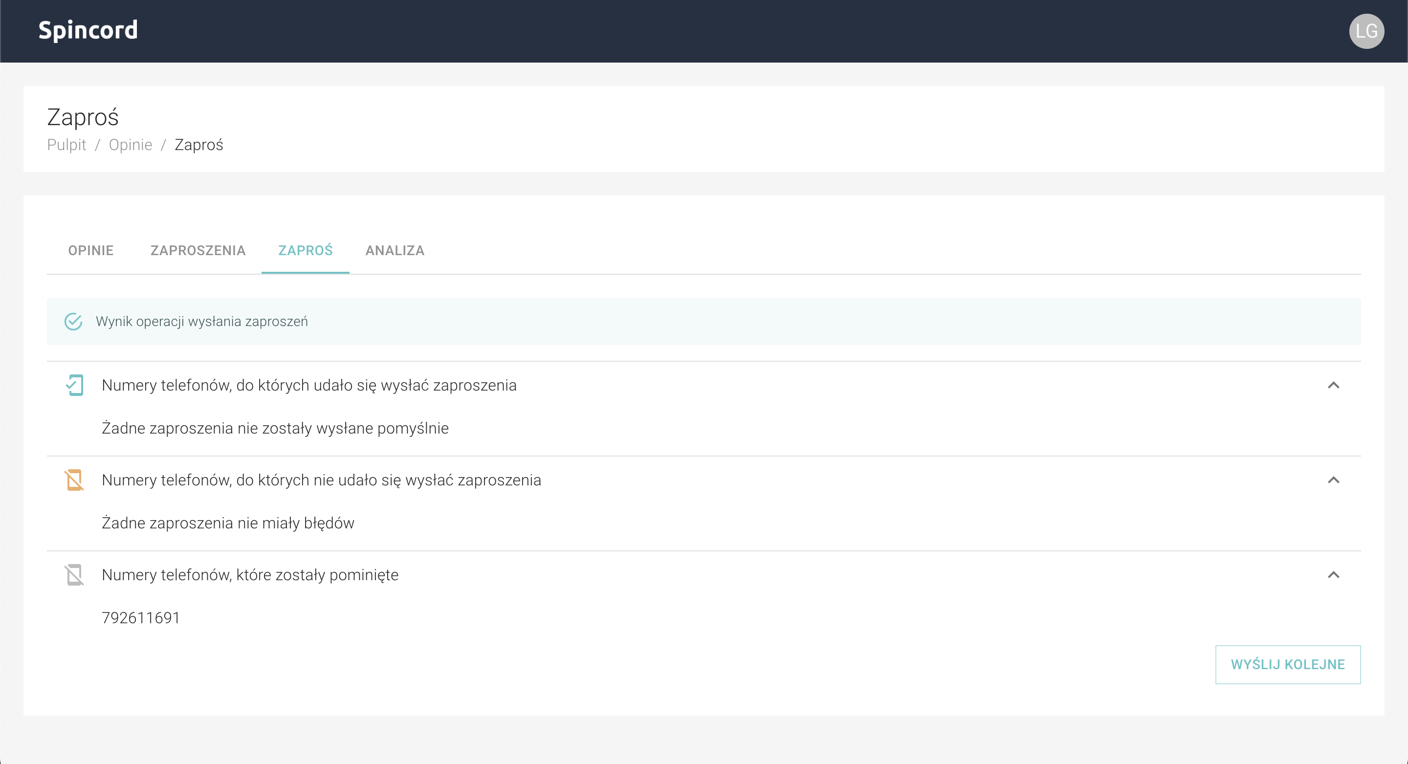 Zarządzanie zaproszeniami do opinii - Wysyłaj zaproszenia do pacjentów